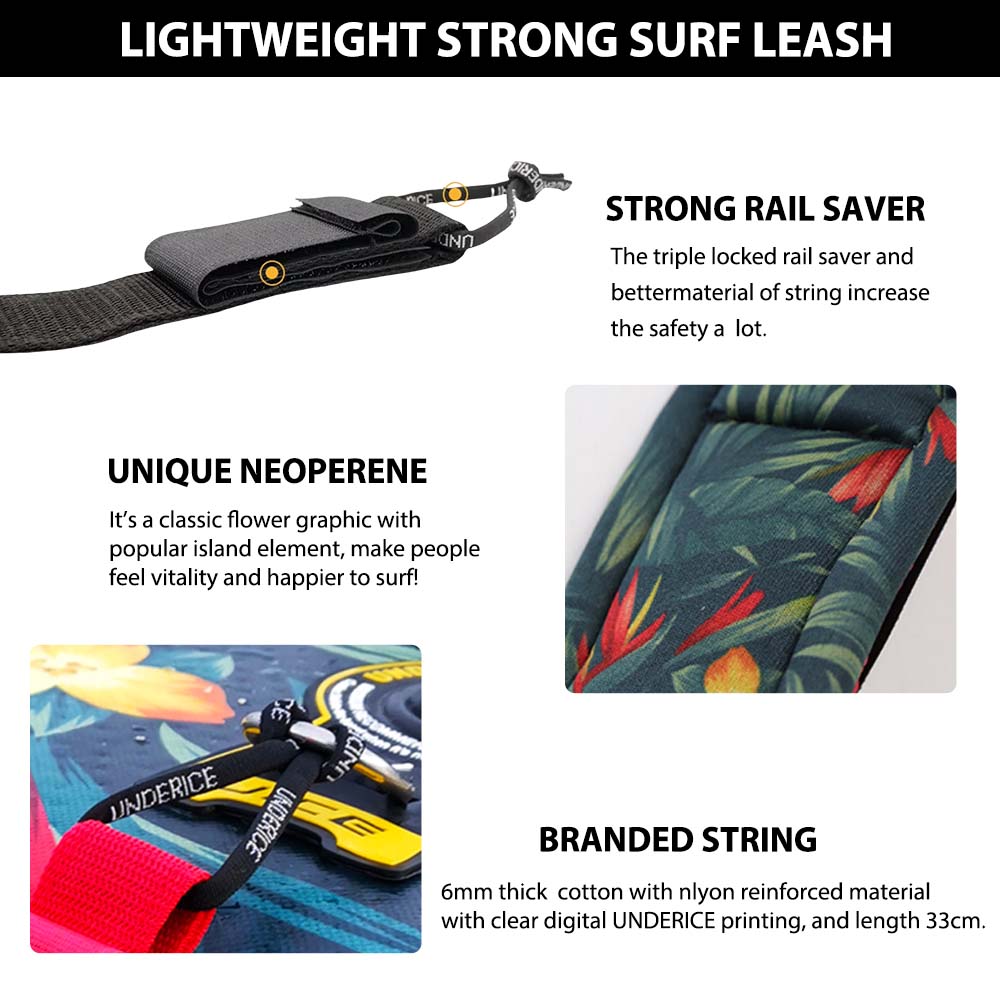 SUP Paddle Leash 7MM10FT Surfi - огляд і ціна Surfboard Leash Ankle
